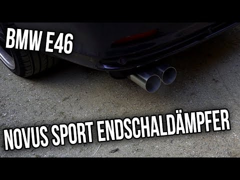 330XD Novus Échappement Sport Silencieux 2x76 pour BMW E46 320i/325i/330i/330D